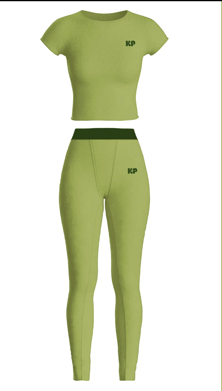 Olive Green KP Loungewear Set